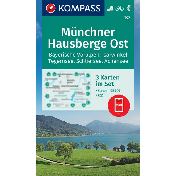 WANDERKARTEN-SET 797 MÜNCHNER HAUSBERGE OST
