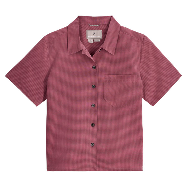 W DESERT PUCKER S/S Damen - Outdoor Bluse-WILD RHUBARB