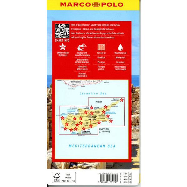 MARCO POLO REISEKARTE ZYPERN 1:150.000 - Straßenkarte Ansicht 2