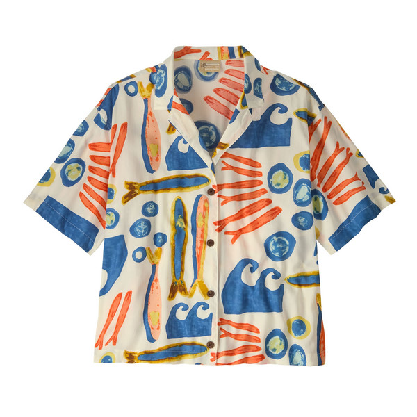 W'S TIDAL THREADS SHIRT Damen - Outdoor Hemd-SARDINES: NATURAL