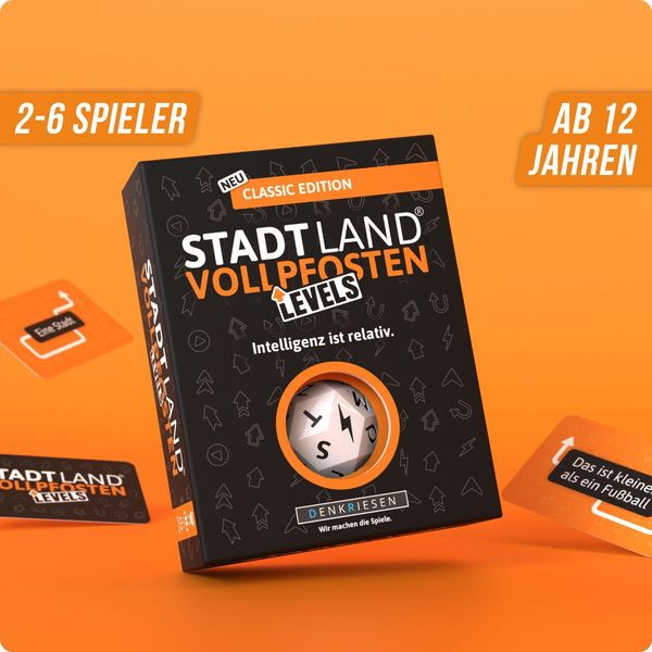 Denkriesen STADT LAND VOLLPFOSTEN - LEVELS - CLASSIC EDITION - 'INTELLI - Reisespiel Ansicht 2