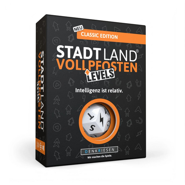 Denkriesen STADT LAND VOLLPFOSTEN - LEVELS - CLASSIC EDITION - 'INTELLI - Reisespiel Ansicht 1