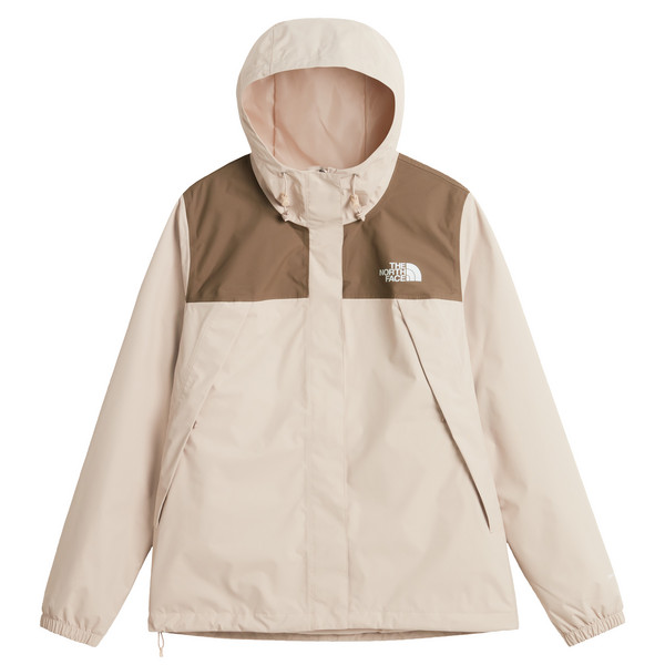 W ANTORA RAIN JACKET Damen - Regenjacke-TIMELESS TAUPE/GARNET