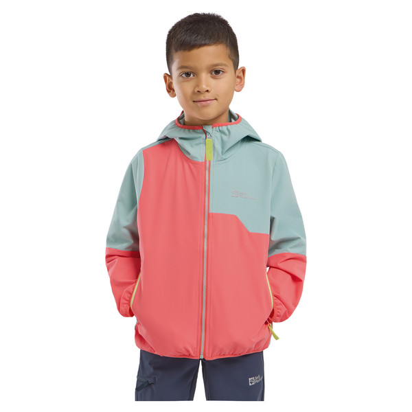 Jack Wolfskin TURBULENCE HOODED JKT K Kinder - Softshelljacke Ansicht 11