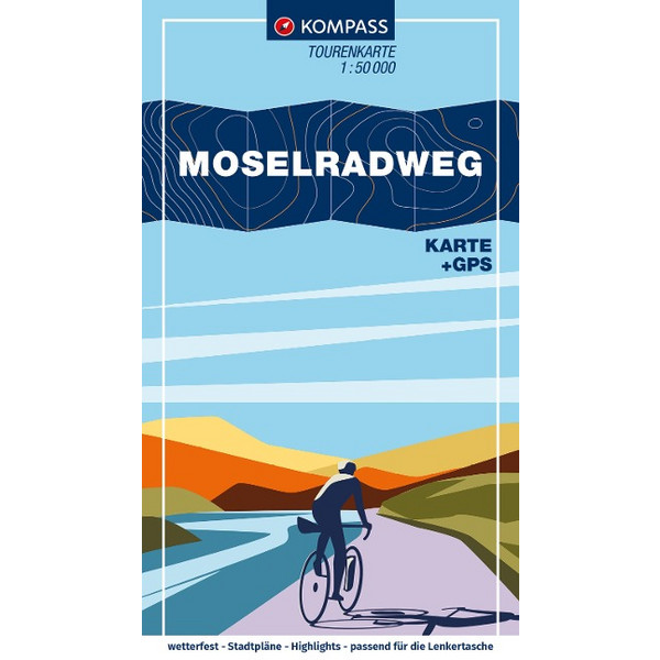 KOMPASS FAHRRAD-TOURENKARTE MOSELRADWEG 1:50.000 Ansicht 1