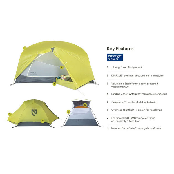 Nemo DAGGER RIDGE OSMO 2P - Kuppelzelt Ansicht 25