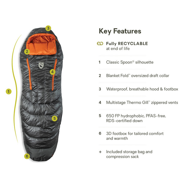 Nemo DISCO MENS 30 REGULAR - Daunenschlafsack Ansicht 17