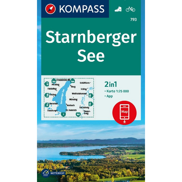 WANDERKARTE 793 STARNBERGER SEE 1:25.000