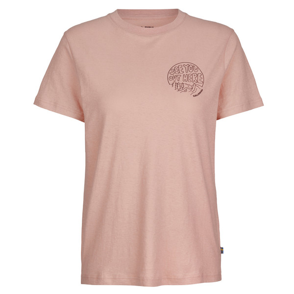 HEMP BLEND OUT HERE T-SHIRT W Damen - T-Shirt-CHALK ROSE