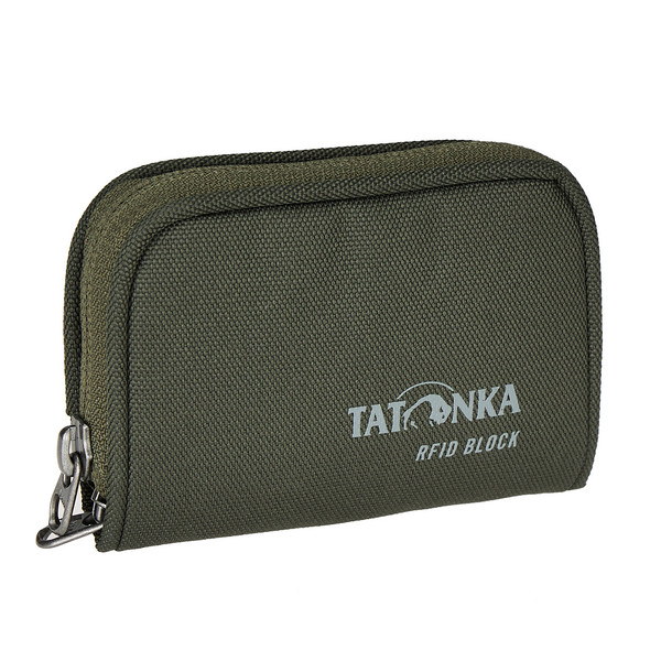PLAIN WALLET RFID BLOCK - Portmonee-OLIVE