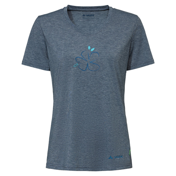 WOMEN'S SKOMER PRINT T-SHIRT III Damen - Funktionsshirt-DARK SEA UNI