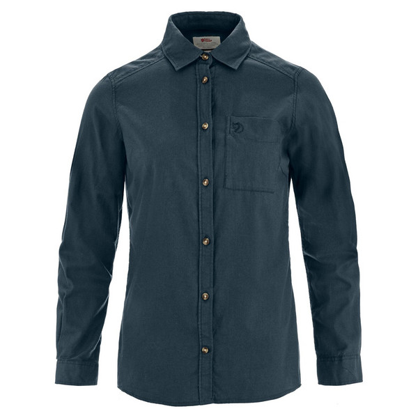 ÖVIK LITE FLANNEL SHIRT W Damen - Flanellhemd-NAVY