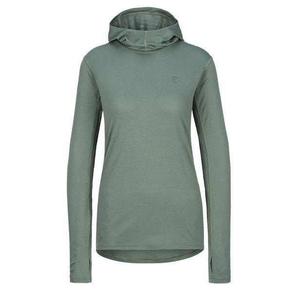 ABISKO WOOL HOODIE W Damen - Hoodie-PATINA GREEN