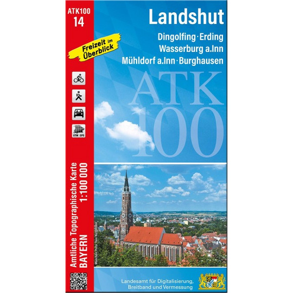 LANDSHUT (AMTLICHE TOPOGRAPHISCHE KARTE 1:100000) - Wanderkarte