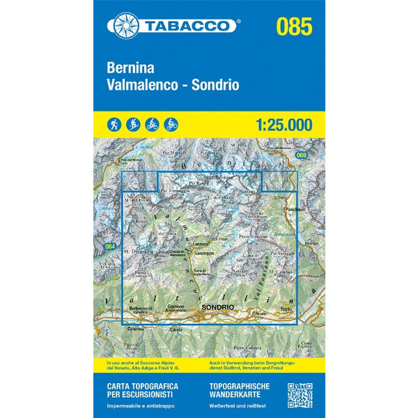 BERNINA - VALMALENCO - SONDRIO - Wanderkarte