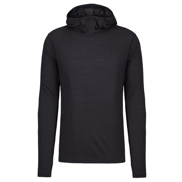 ABISKO WOOL HOODIE M Herren - Hoodie-BLACK