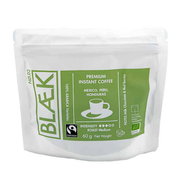 BLAEK PREMIUM INSTANT KAFFEE, 60G BAG - Kaffee-MEDIUM ROAST