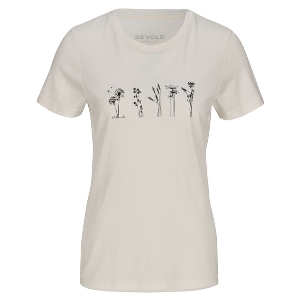 CLASSIC 'FLOWERS' TEE WMN Damen - T-Shirt-WHITE