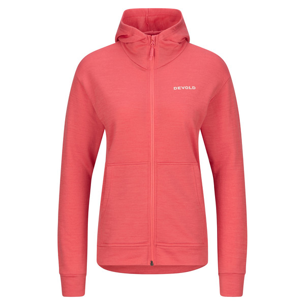 EVERYDAY ZIP HOODIE WMN Damen - Wolljacke-CORAL