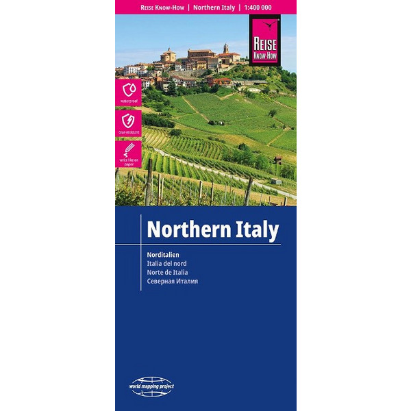 KNOW-HOW LANDKARTE ITALIEN, NORD / NORTHERN ITALY - Straßenkarte