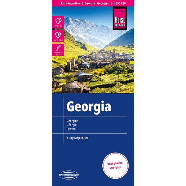 KNOW-HOW LANDKARTE GEORGIEN / GEORGIA (1:350.000) - Straßenkarte