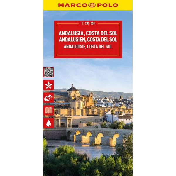 POLO REISEKARTE ANDALUSIEN, COSTA DEL SOL 1:200.000 - Straßenkarte