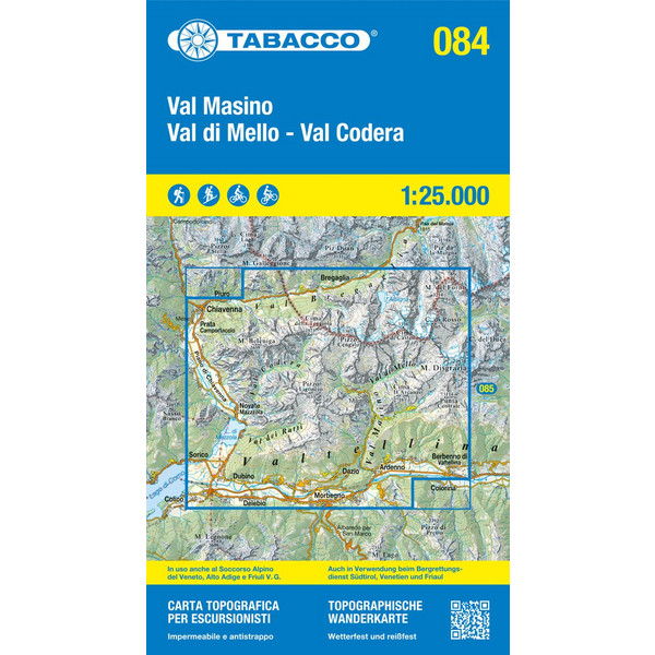 MASINO-VAL DI MELL VAL CODERA - Wanderkarte