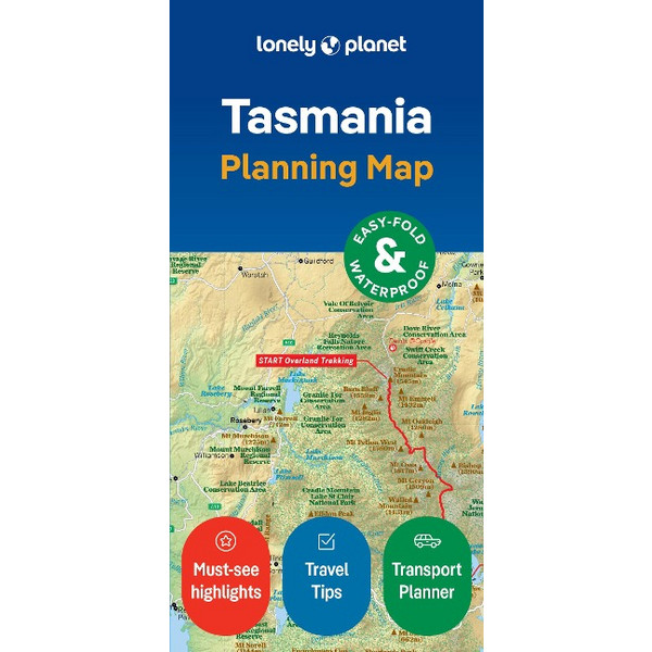LONELY PLANET TASMANIA PLANNING MAP - Straßenkarte Ansicht 1