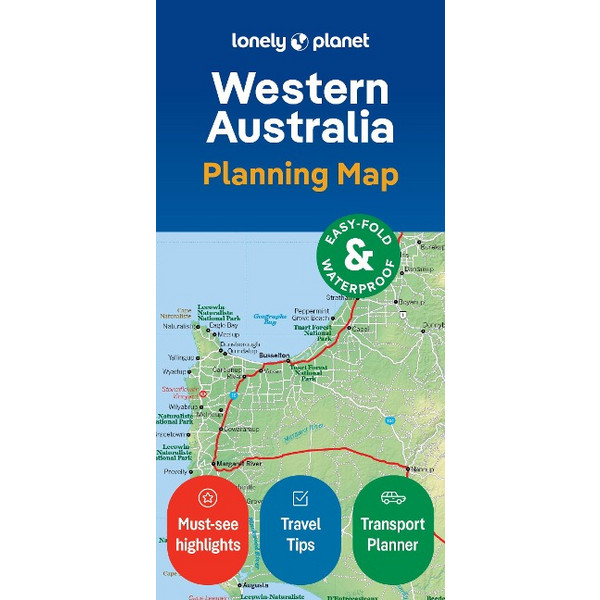 PLANET WESTERN AUSTRALIA PLANNING MAP - Straßenkarte