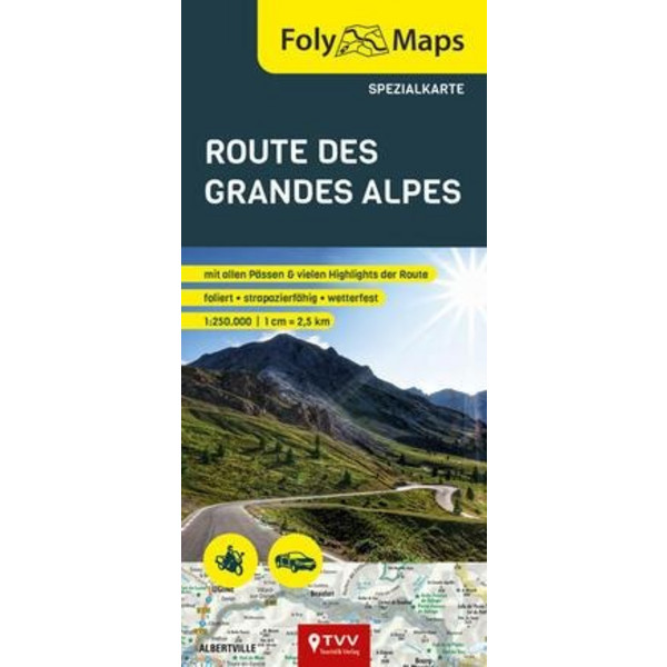 ROUTE DES GRANDES ALPES SPEZIALKARTE - Straßenkarte