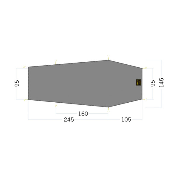 Tatonka FLOOR SHEET LT GARGIA 2 - Zeltplane Ansicht 1