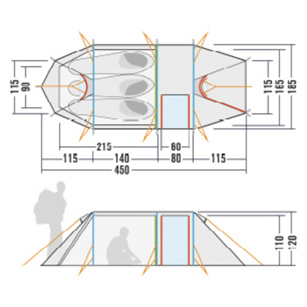 Tatonka POLAR 3 - Tunnelzelt Ansicht 2