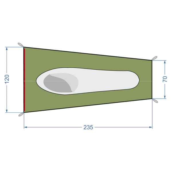 Tatonka SINGLE MESH TENT - Einpersonenzelt Ansicht 7