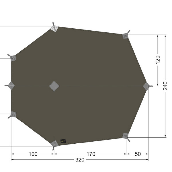 Tatonka TARP WING 3 LT - Tarp Ansicht 2