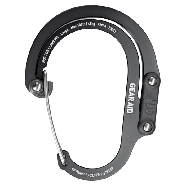 HEROCLIP - Karabiner-SCHWARZ / L