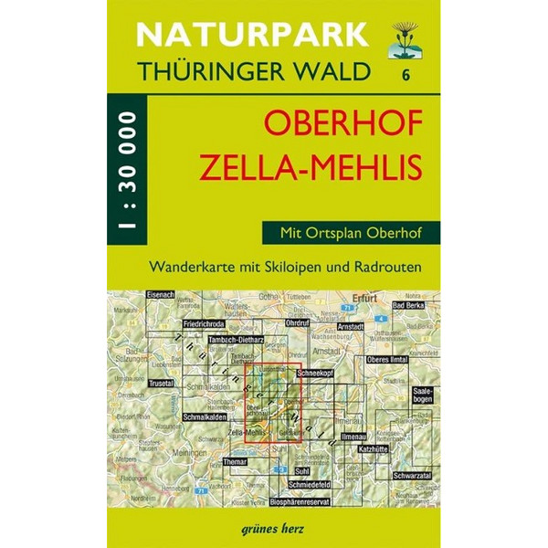 WANDERKARTE OBERHOF/ZELLA-MEHLIS Ansicht 1