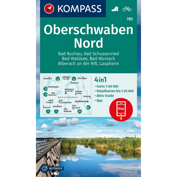 WANDERKARTE 782 OBERSCHWABEN NORD 1:50.000