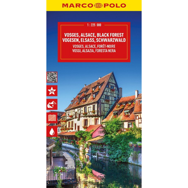 POLO REISEKARTE VOGESEN, ELSASS, SCHWARZWALD 1:225.000