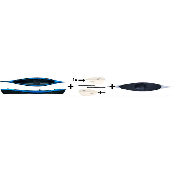 SCUBI SPEED JUBELPAKET - Kajak-BLAU/SCHWARZ