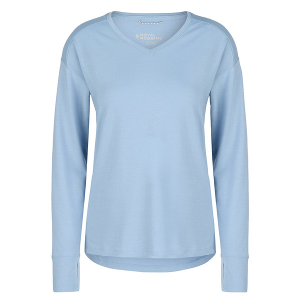 W MADERA V-NECK Damen - Langarmshirt-RAIN