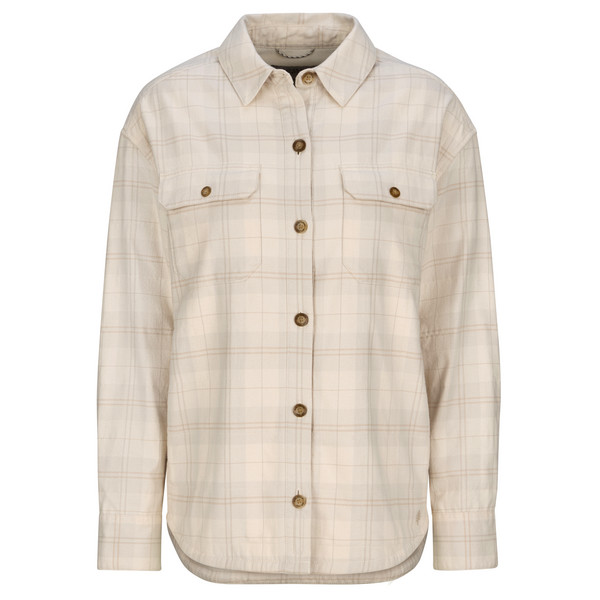 W VISTA FLANNEL SHACKET Damen - Flanellhemd-CHALK ALPINE PLD