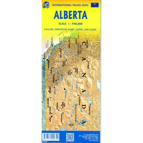 ALBERTA & BRITISH COLUMBIA - Straßenkarte Ansicht 2