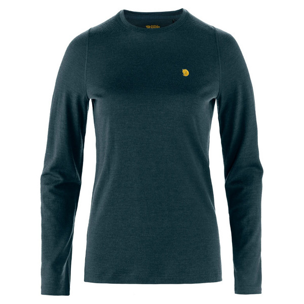 BERGTAGEN MERINO 190 LS W Damen - Baselayer-Shirt-MOUNTAIN BLUE