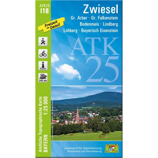 ZWIESEL (AMTLICHE TOPOGRAPHISCHE KARTE 1:25000) - Wanderkarte