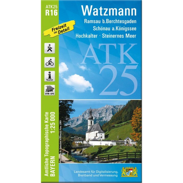 WATZMANN (AMTLICHE TOPOGRAPHISCHE KARTE 1:25000) - Wanderkarte