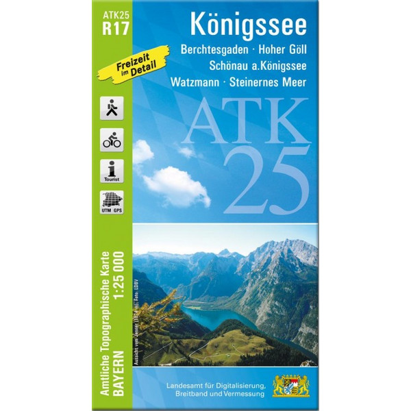 KÖNIGSSEE (AMTLICHE TOPOGRAPHISCHE KARTE 1:25000) - Wanderkarte