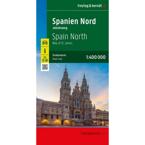 NORD - JAKOBSWEG, STRAßENKARTE 1:400.000 - Straßenkarte