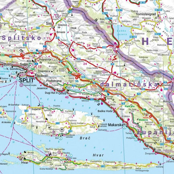 KROATIEN, STRAßENKARTE 1:500.000, FREYTAG & BERNDT - Straßenkarte Ansicht 2