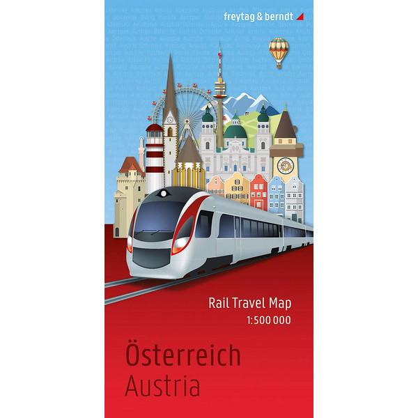 RAIL TRAVEL MAP 1:500.000, FREYTAG & BERNDT - Karte
