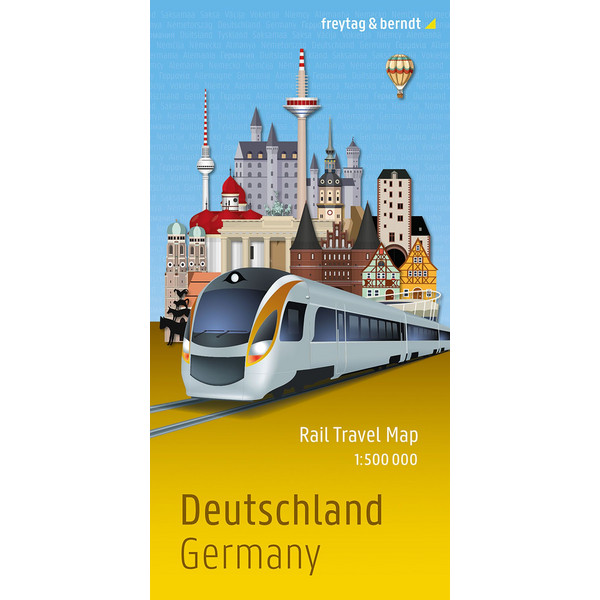RAIL TRAVEL MAP 1:500.000, FREYTAG & BERNDT - Karte